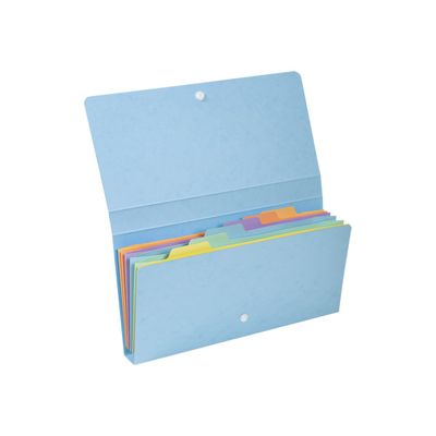 3130630586609-Exacompta Aquarel - Trieur 6 positions - format de poche 26 x 13 cm - disponible dans diff