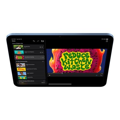 194253361237-Apple iPad Air 10e gen + cellular - tablette 10.9" - 64 Go - 5G - bleu-Haut-4