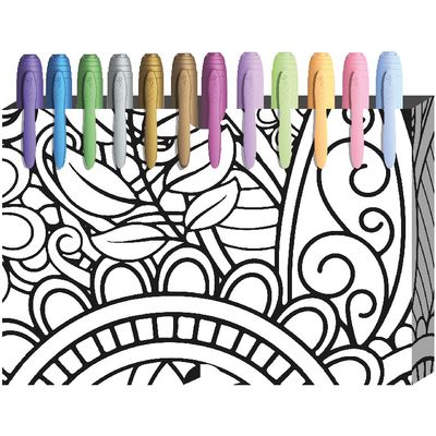 3086123677630-BIC Intensity - Kit de 12 Marqueurs permaments avec support à décorer (couleurs intenses et pastels a--1