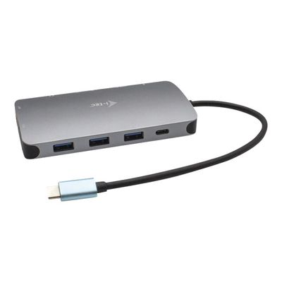 8595611705441-i-Tec USB-C Metal Nano Dock - Station d'accueil - USB-C / Thunderbolt 3 - VGA, HDMI - GigE - 11-Arrière-6