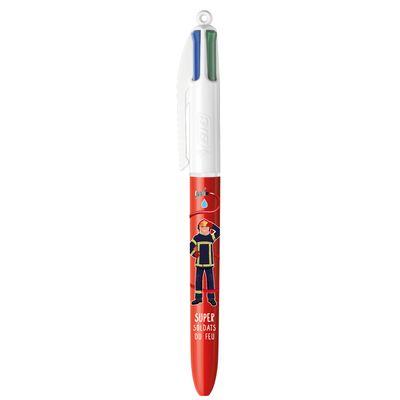 3086123689923-BIC 4 Couleurs Pompiers - Stylo à bille 4 couleurs - 1 mm - différents modèles disponibles--0