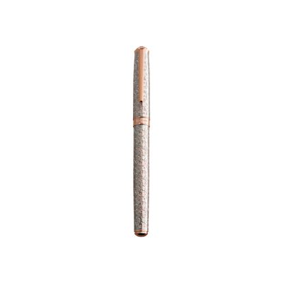 3108722412686-Oberthur Byzance - Stylo à bille à capuchon chrome/cuivre-Avant-0