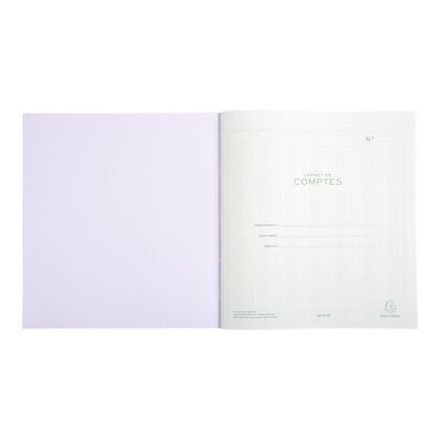 3130630009740-Exacompta - Carnet de comptes 21 x 19 cm - 80 pages-Avant-1