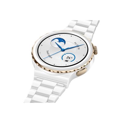 6941487253746-Huawei Watch GT 3 Pro - montre connectée - 43mm - blanc-Gros plan-4
