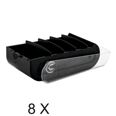 9002493042728-Exacompta - 8 Boîtes à fiches bristol - A8 - noir/cristal--0
