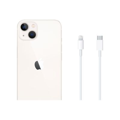 3701202614442-Apple iPhone 13 - Smartphone reconditionné grade A (très bon état) - 5G - 128 Go - blanc-Gros plan-4
