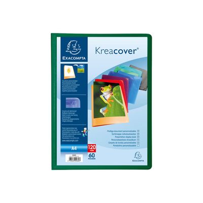 3130632057909-Exacompta Kreacover - 8 Porte vues personnalisables - 180 vues - A4 - couleurs assorties-Avant-1