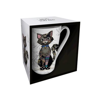 3700572755366-Kiub Bug Art - Mug XL en porcelaine - 435 ml - chat noir-Angle gauche-0