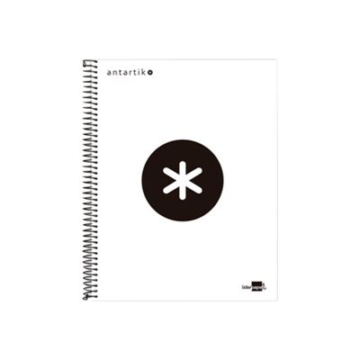 8423473746008-Antartik - Cahier à spirale A5 - 240 pages - petits carreaux (5x5 mm) - blanc-Avant-0