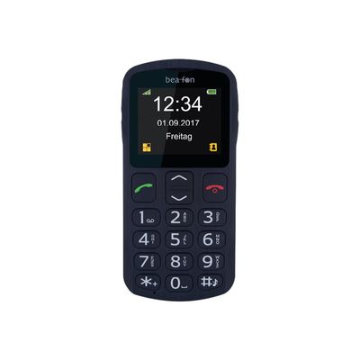 9120042772138-Bea-fon Silver Line SL250 - téléphone mobile - noir argent-Avant-2