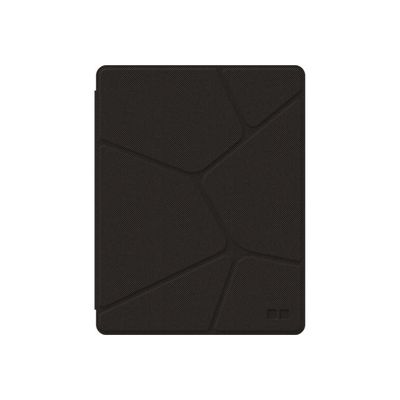 3571211266426-ORA ITO - Etui Folio pour iPad Air - motif organic effet matelassé noir-Avant-0
