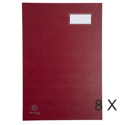 3130631570256-Exacompta - 8 Parapheurs direction 20 compartiments - rouge--0