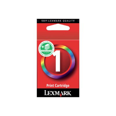 7346405574542-Lexmark 1 - couleurs (cyan, magenta, jaune) - originale - cartouche d'encre -Avant-0