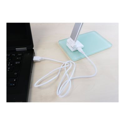 3595560029433-Unilux - Lampe de bureau pliable Popy - LED - socle en verre-Gros plan-5