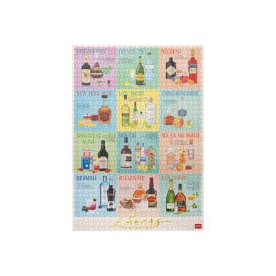 8053610781731-Legami - Puzzle 1000 pièces - cocktail-Avant-0