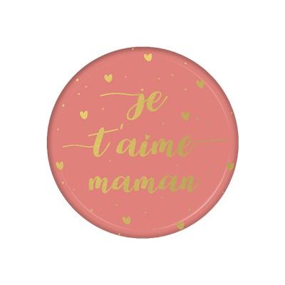 3700572729961-Kiub Les Petits Mots - Magnet rond en verre - Maman-Avant-0