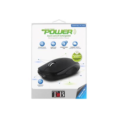 3303170073919-T'nB - souris sans fil rechargeable - noir-Arrière-9