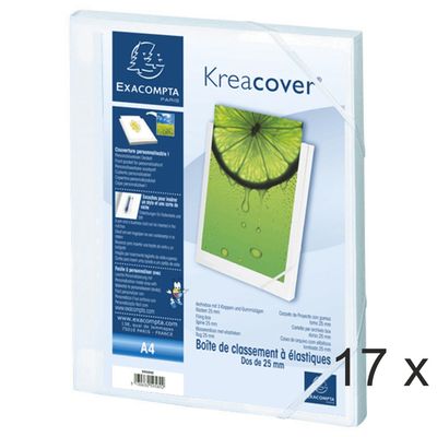 3130632595890-Exacompta Kreacover - 17 Boîtes de classement - dos 25 mm - blanc--0