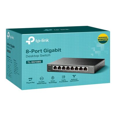 6935364083526-TP-Link - Switch de bureau 8 ports RJ45-Angle gauche-2