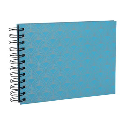 3130630153825-Exacompta Arty - Album photos 23 x 16 cm - bleu-Angle gauche-1