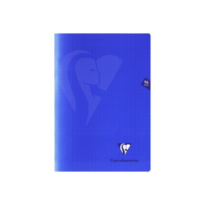 3329683221616-Clairefontaine Mimesys - Cahier polypro A4 (21x29,7 cm) - 96 pages - grands carreaux (Seyes) - ble-Avant-0