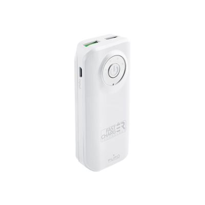 8033830297120-Puro - powerbank / batterie de secours rechargeable pour smartphone - 5200 mAh - 2 USB-A-Angle gauche-0