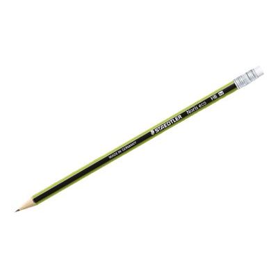 4007817182147-STAEDTLER Noris eco - Crayon à papier - HB - embout gomme-Angle gauche-0