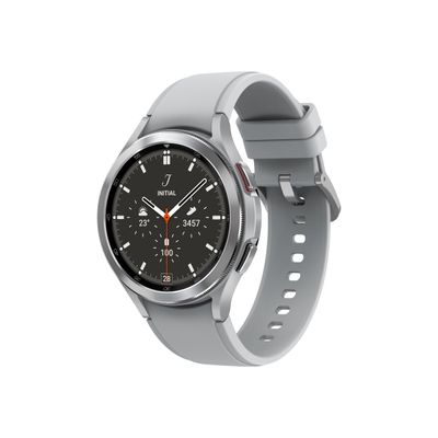 8806092555747-Samsung Galaxy Watch4 Classic - montre connectée - 46mm - 16 Go - argent-Angle droit-0