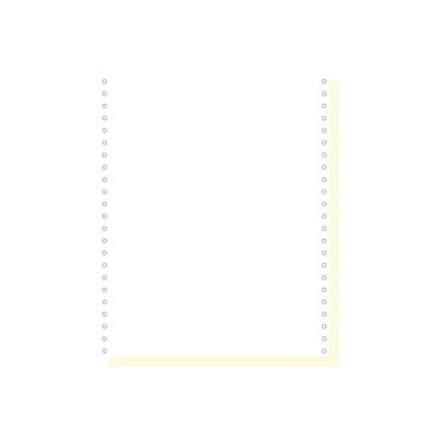 3130630622321-Exacompta - Papier listing blanc/jaune - 1000 feuilles 240 mm x 11 4/6" - bandes Caroll détachabl-Avant-0