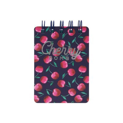 8051739307795-Legami - Mini carnet à spirale - motif cherry-Avant-0