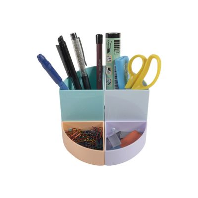 9002493094598-Exacompta The Quarter Aquarel - Pot à crayons modulable-Avant-2