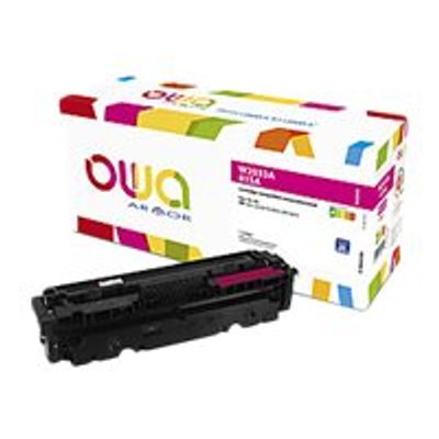 3112539846619-Cartouche laser compatible HP 415A - magenta - OWA K18643OW-Angle gauche-0