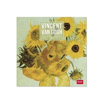 8052694000028-Legami - Calendrier mensuel 2024 - 18 x 18 cm - Vincent van Gogh -Avant-0