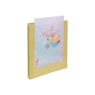 3130630517795-Exacompta Kréacover Pastel - Classeur à anneaux personnalisable - Dos 40 mm - A4 - pour 275 feuilles - disponib-Angle gauche-5