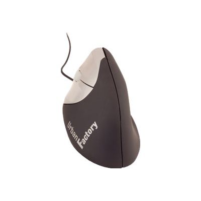 3760170842295-Urban Factory - souris filaire ergonomique pour gaucher - noir-Angle gauche-0