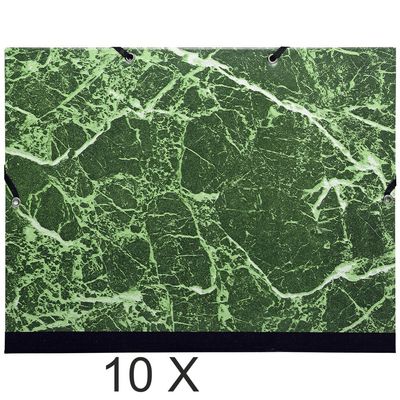 3141879006254-Exacompta - 10 Cartons à dessin à élastiques - 26 x 33 cm - papier marbré--0