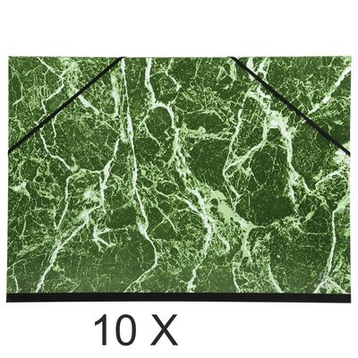 3141879006353-Exacompta - 10 Cartons à dessin à élastiques - 37 x 52 cm - papier marbré--0