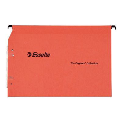 3249442221308-Esselte Kori - 25 Dossier suspendus pour armoires - orange - fond 30 mm-Avant-0