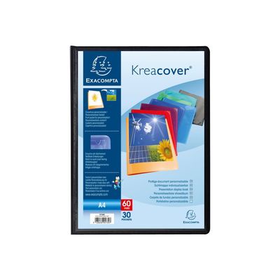 3130631057306-Exacompta KreaCover - 12 Porte vues personnalisable - 60 vues - A4 - couleurs assorties-Avant-5