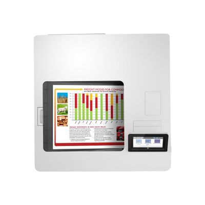 0194850414145-HP Color LaserJet Enterprise M555x - imprimante laser couleur A4 - Wifi-Haut-3