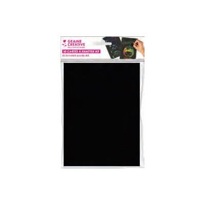 3471057501333-Graine Creative - lot de 10 cartes à gratter A5-Avant-0
