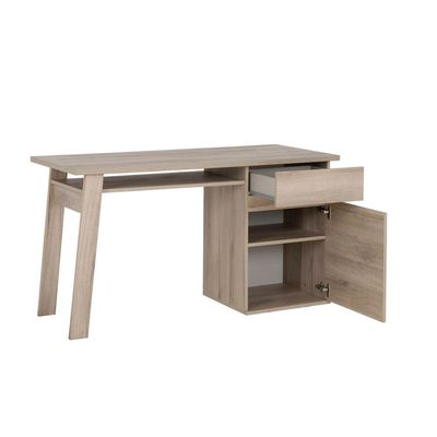 3483600870339-Bureau BALIKHAN - L136 cm - chêne clair--4