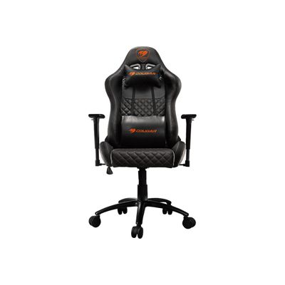 4715302442989-Fauteuil gamer ARMOR Pro - accoudoirs réglables - noir-Avant-1