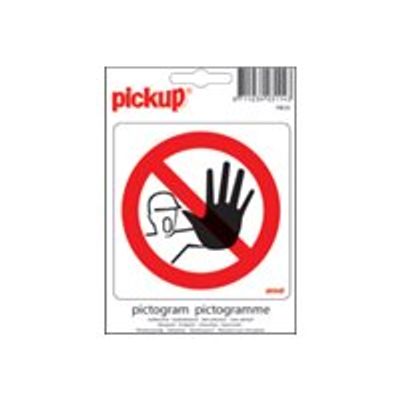 8711234339041-Pickup - Pictogramme - Passage interdit - 100 x 100 mm-Avant-0