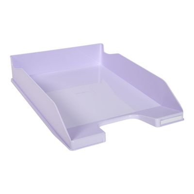 0404000100522-Exacompta Combo Midi - 4 Corbeilles à courrier - couleurs pastels glossy-Angle gauche-8