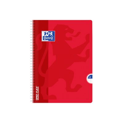 3020120018867-Oxford Openflex - Cahier polypro à spirale A4 (21x29,7 cm) - 100 pages - grands carreaux (Seyes) - disponible dans-Avant-3