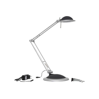 4002390061537-MaulBusiness - Lampe de bureau LED intégré - basse consommation 11W - argent-Angle gauche-0