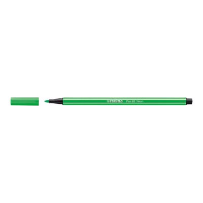 4006381121071-STABILO Pen 68 - Feutre pointe moyenne - vert fluo-Angle gauche-1