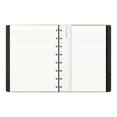 5015142284817-Filofax Saffiano - Carnet de notes à spirale A5 - violet métallique-Avant-2