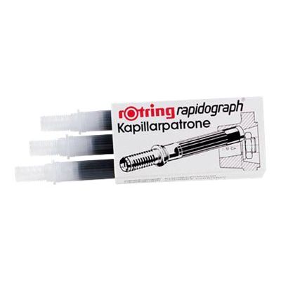 4006856590470-Rotring rapidograph - 3 Cartouches d'encre-Avant-1